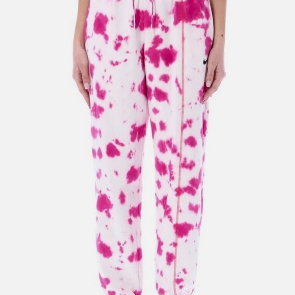 Nike Women's Vibrant Pink Tie-Dye Joggers